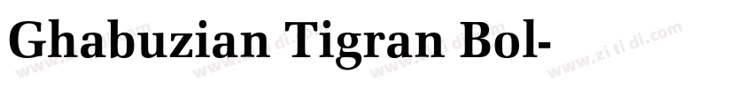 Ghabuzian Tigran Bol字体转换